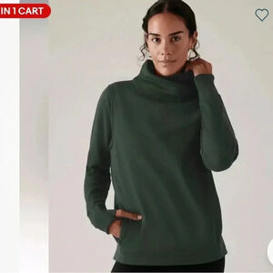 Athleta Dark Green Turtleneck Sweater